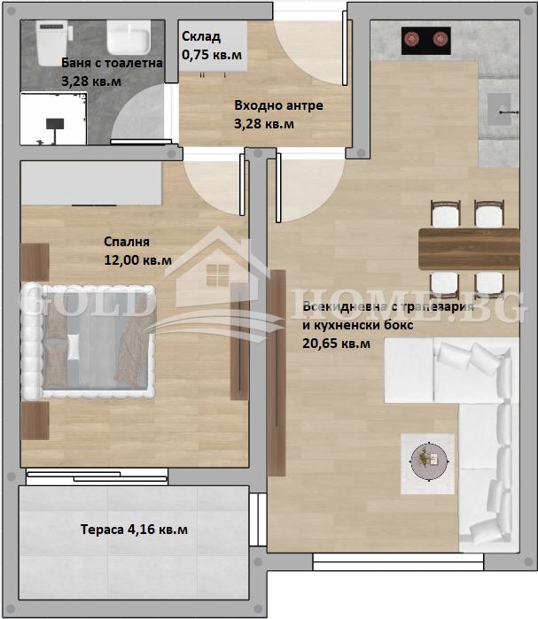 Продава 2-СТАЕН, гр. Пловдив, Христо Смирненски, снимка 2 - Апартаменти - 55836478