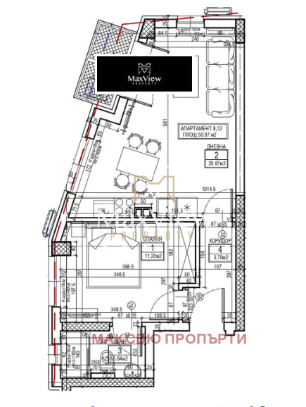Na prodej  1 ložnice Sofia , Levski , 61 m2 | 29033842 - obraz [3]