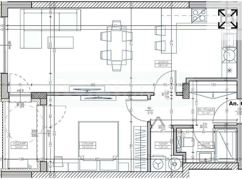For Sale  1 bedroom Varna , Mladost 1 , 75 sq.m | 47758940 - image [2]