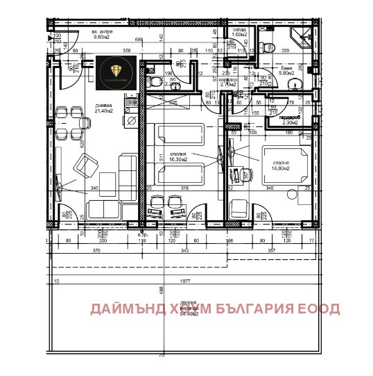 Продава 3-СТАЕН, гр. Пловдив, Южен, снимка 2 - Aпартаменти - 47376436