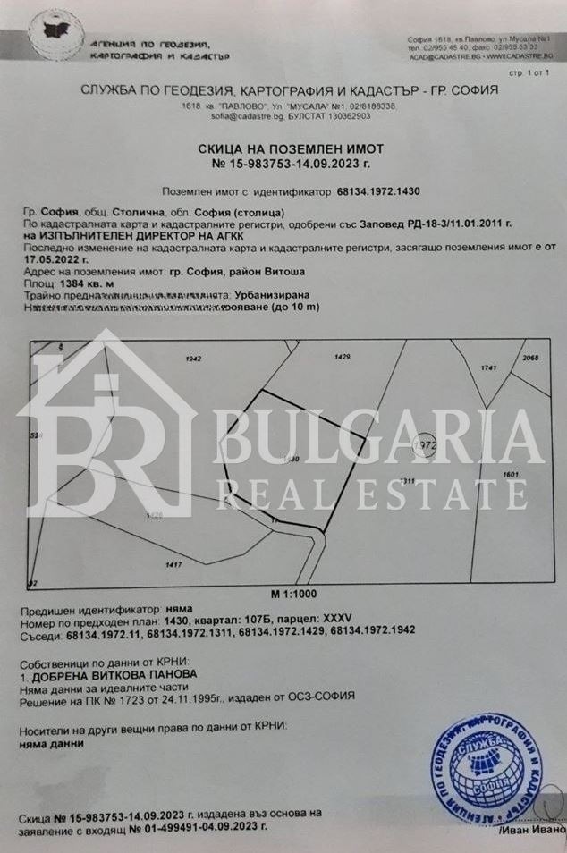 Продава ПАРЦЕЛ, гр. София, Драгалевци