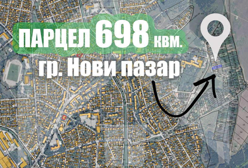 Продава ПАРЦЕЛ в област Шумен, гр. Нови пазар - 698 кв.м / 15 000 € » 29 337.45 лв., ДИМИТРОВ ИМОТИ