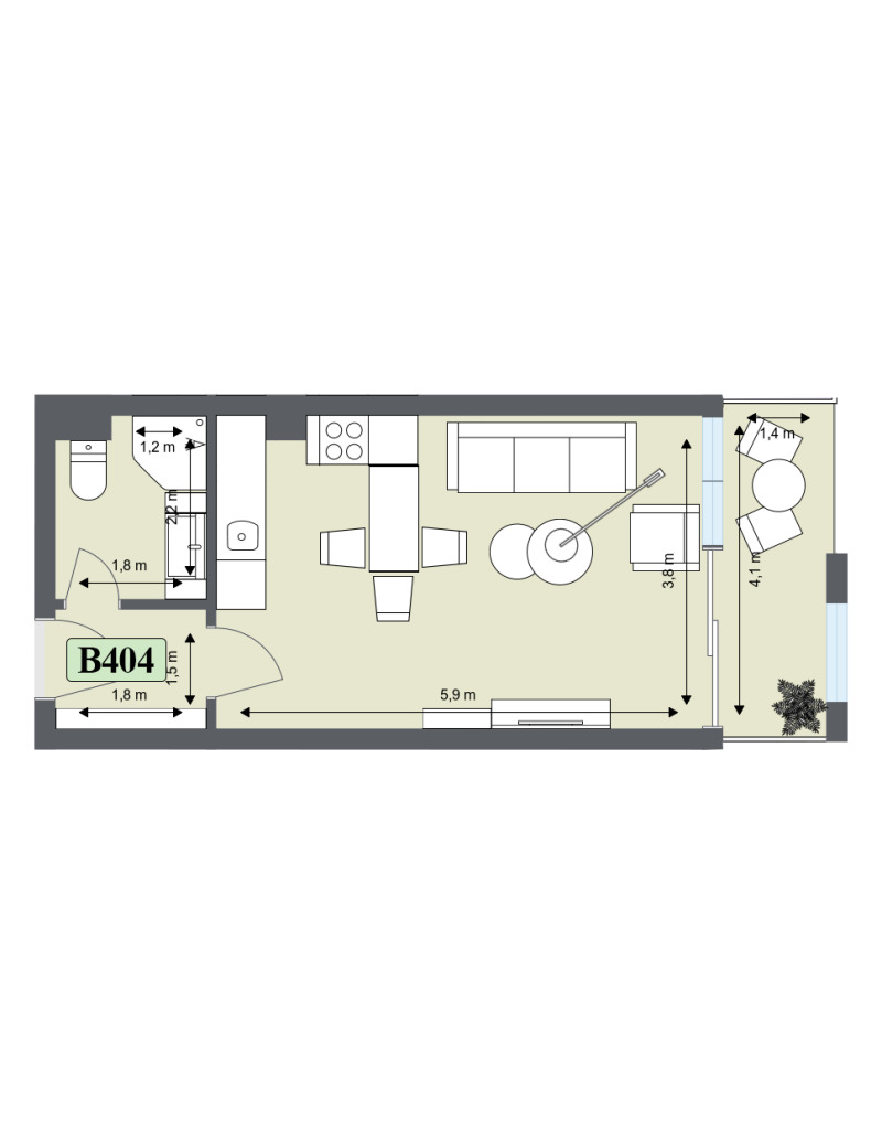 Til salg  Studie region Blagoevgrad , Bansko , 47 kvm | 71995386 - billede [2]