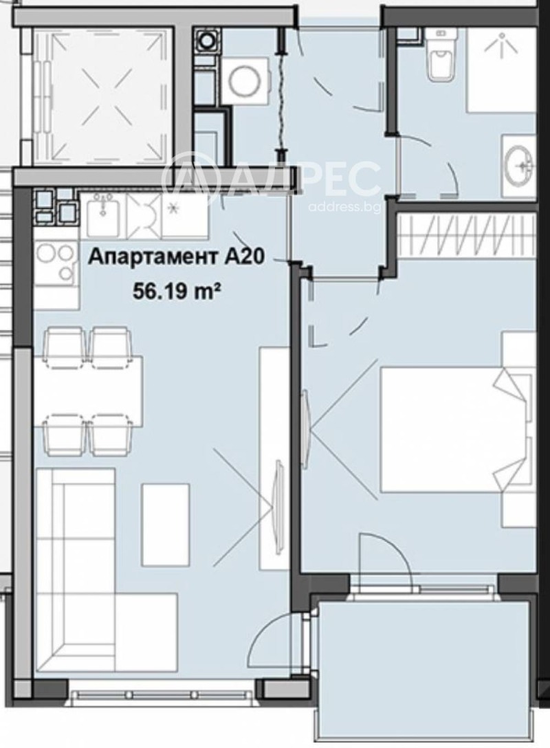 Продава 2-СТАЕН, гр. София, Кръстова вада, снимка 4 - Апартаменти - 53520099