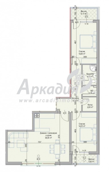 Продава 3-СТАЕН, гр. Пловдив, Христо Смирненски, снимка 2 - Aпартаменти - 46677563