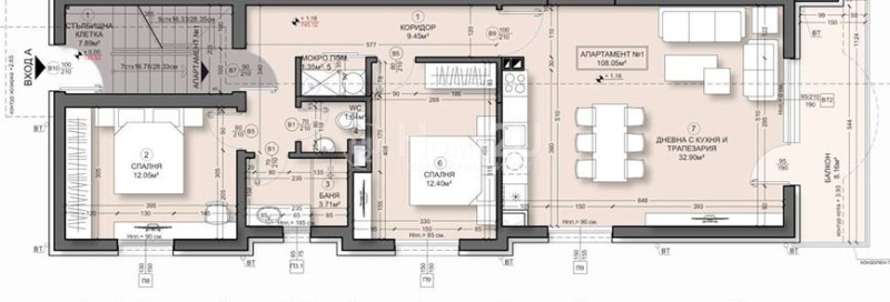 Na sprzedaż  2 sypialnie Pernik , Kamenina , 108 mkw | 33986769 - obraz [11]
