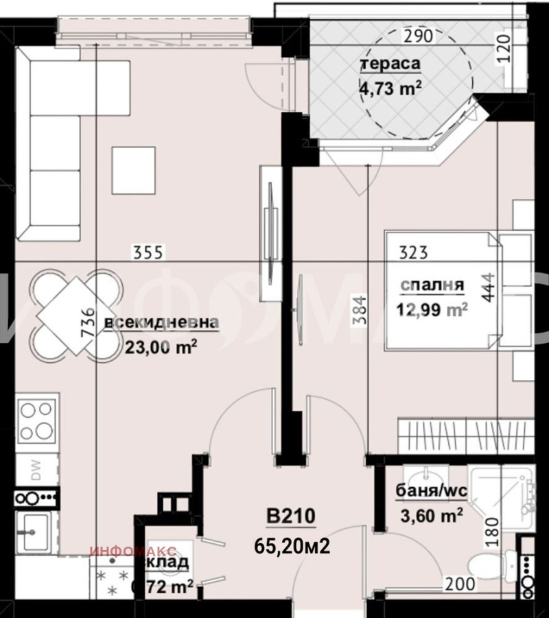 Продава 2-СТАЕН, гр. Бургас, Изгрев, снимка 1 - Aпартаменти - 49559732