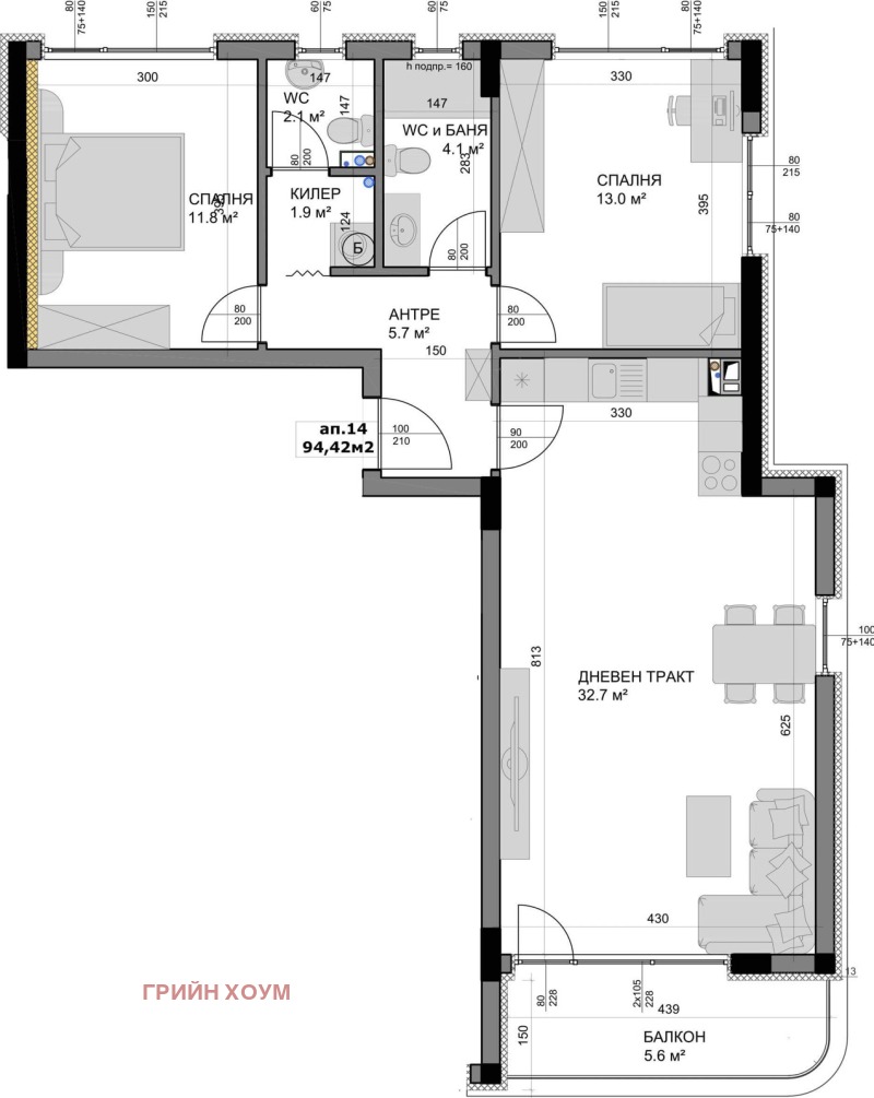 Продава  3-стаен град Варна , Владислав Варненчик 2 , 108 кв.м | 97207654 - изображение [6]