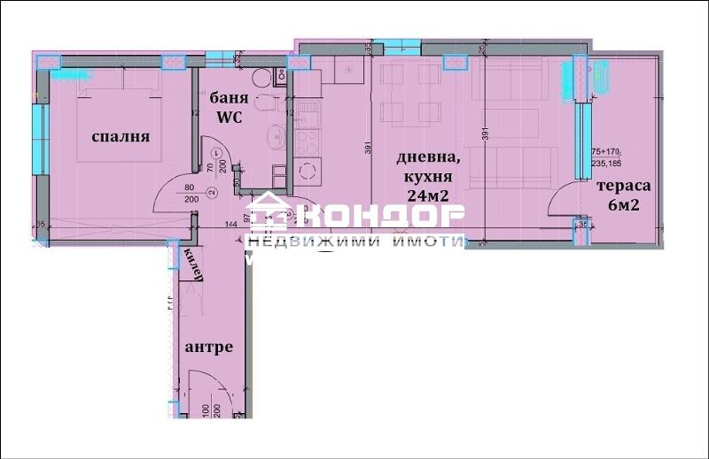 For Sale  1 bedroom Plovdiv , Hristo Smirnenski , 78 sq.m | 16360269 - image [6]