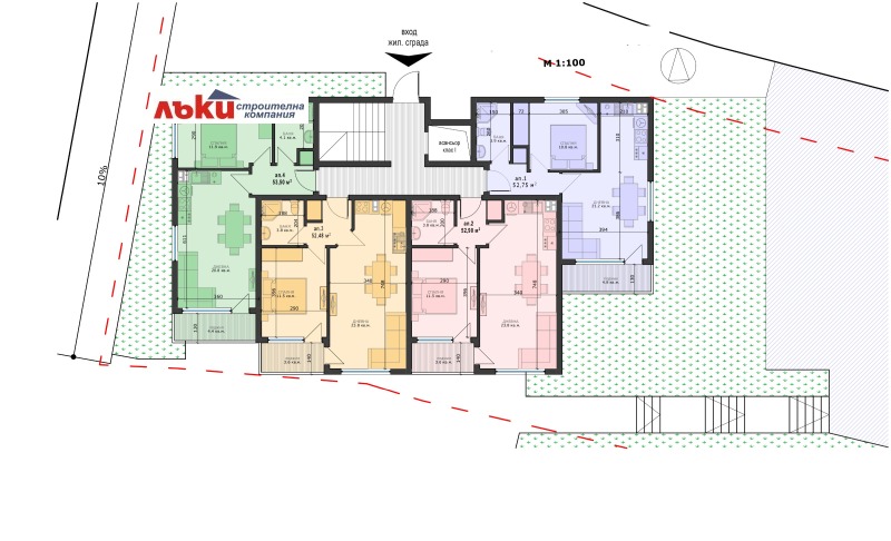In vendita  1 camera da letto Varna , Vazragdane 4 , 60 mq | 36176348