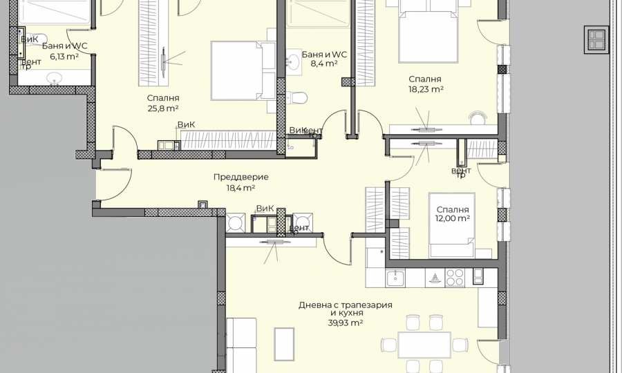 Продава 4-СТАЕН, гр. Пловдив, Беломорски, снимка 4 - Апартаменти - 50455984