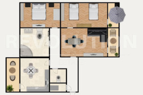 2 chambres Nadejda 3, Sofia