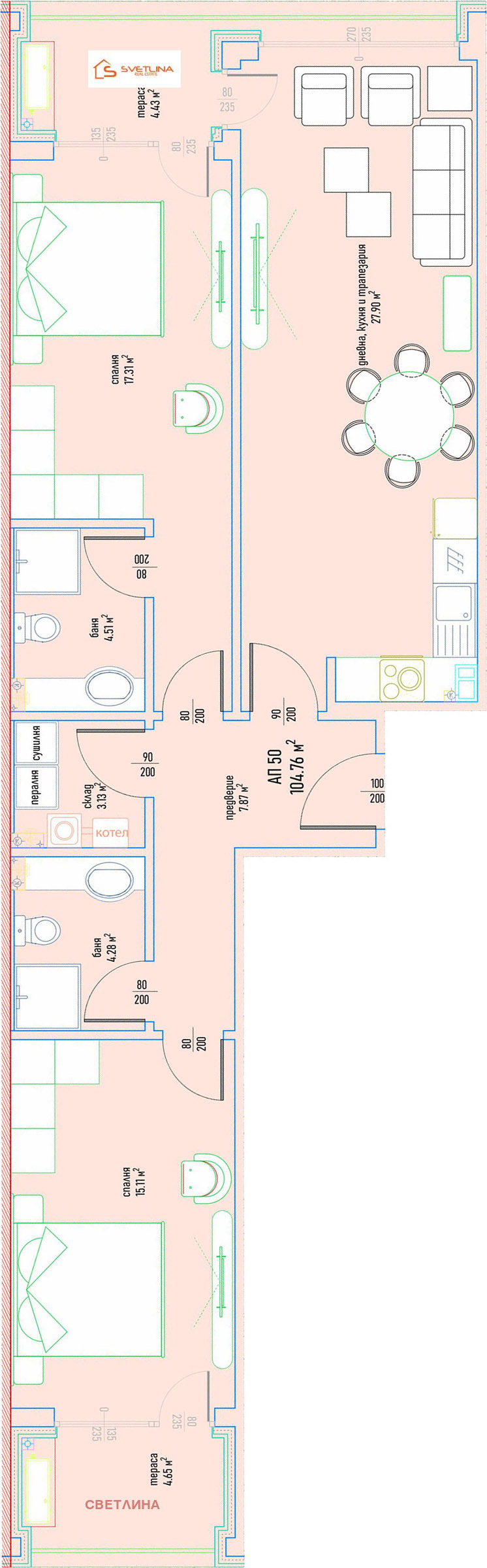 Продава 3-СТАЕН, гр. София, Малинова долина, снимка 2 - Aпартаменти - 47405379