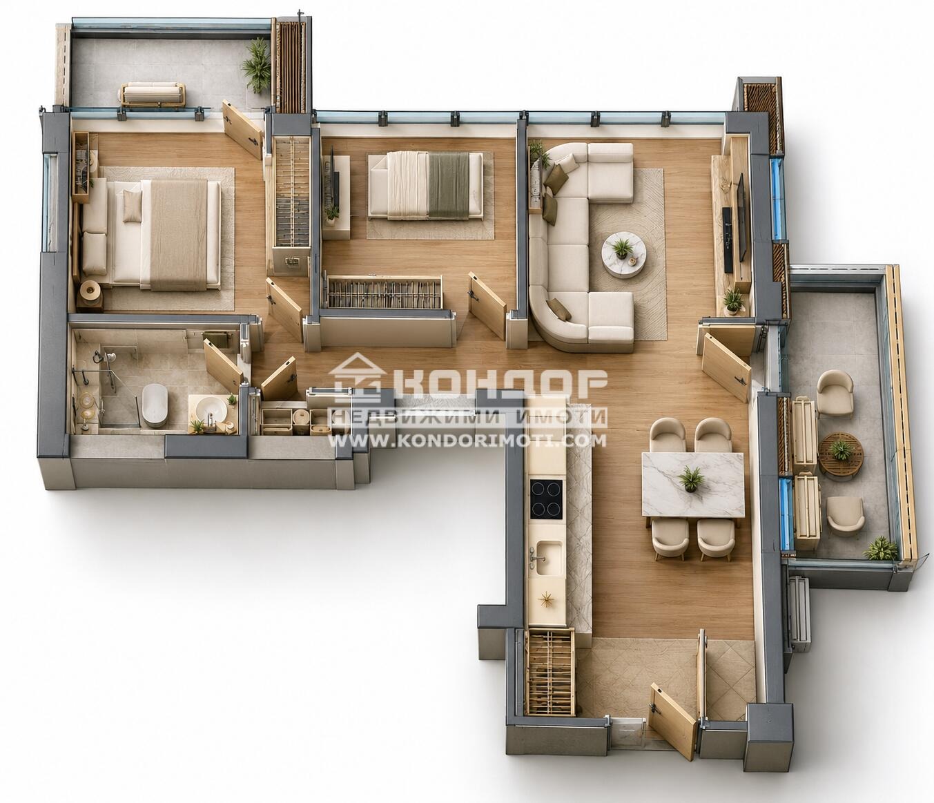 Продава 3-СТАЕН, гр. Пловдив, Център, снимка 2 - Апартаменти - 56431208