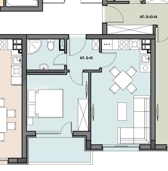 En venta  1 dormitorio Sofia , Lyulin 2 , 60 metros cuadrados | 76571670