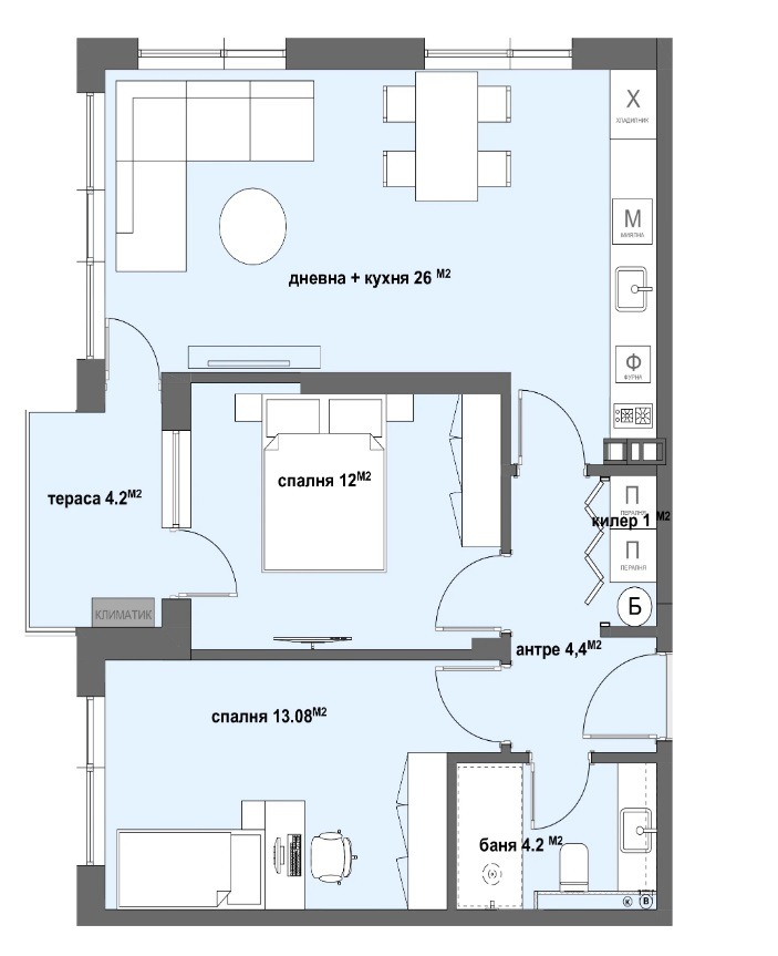 Продава 3-СТАЕН, гр. Стара Загора, Самара 3