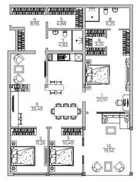 Till salu  3+ sovrum Varna , m-t Alen mak , 166 kvm | 13841007 - bild [2]