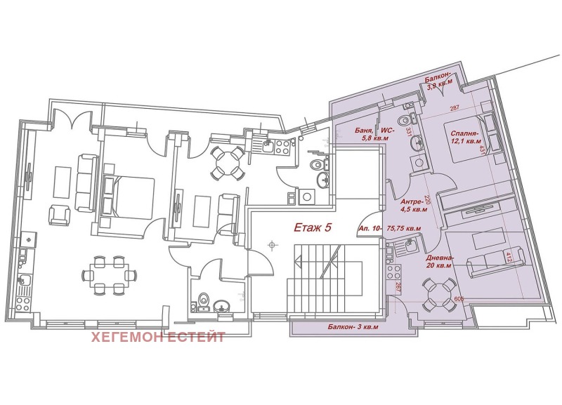 Продава  2-стаен град Варна , Колхозен пазар , 76 кв.м | 79409559 - изображение [2]