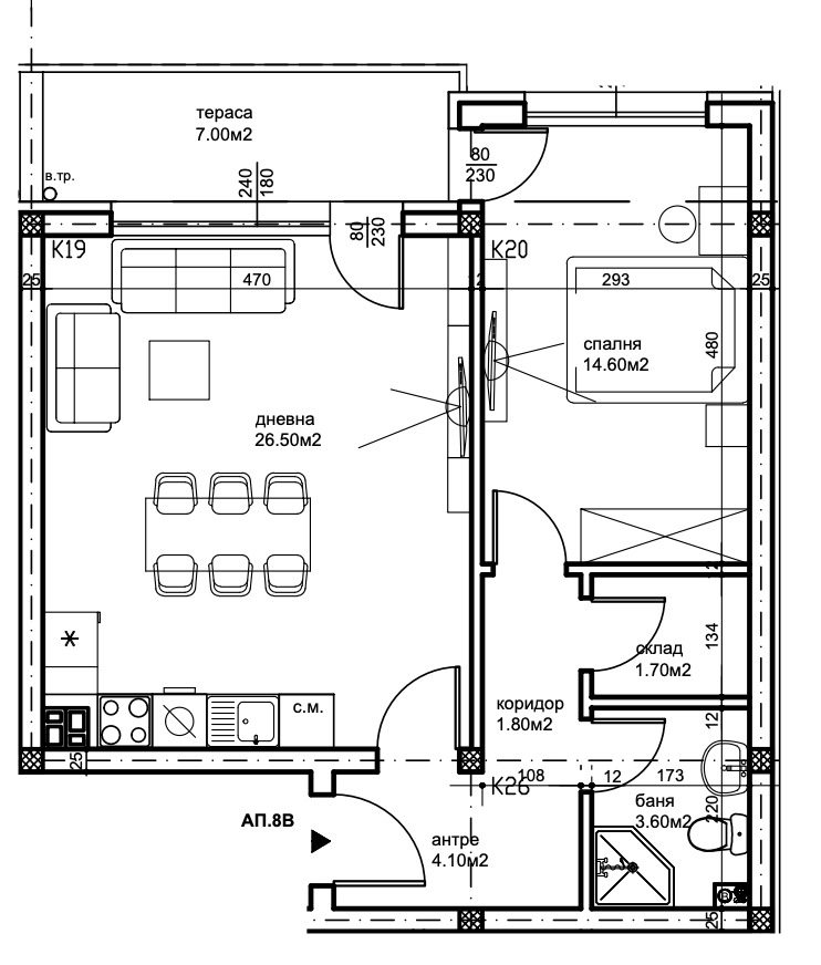 Продава  2-стаен, град Пловдив, Беломорски • 83 900 EUR • ID 45106997 — holmes.bg - [1] 