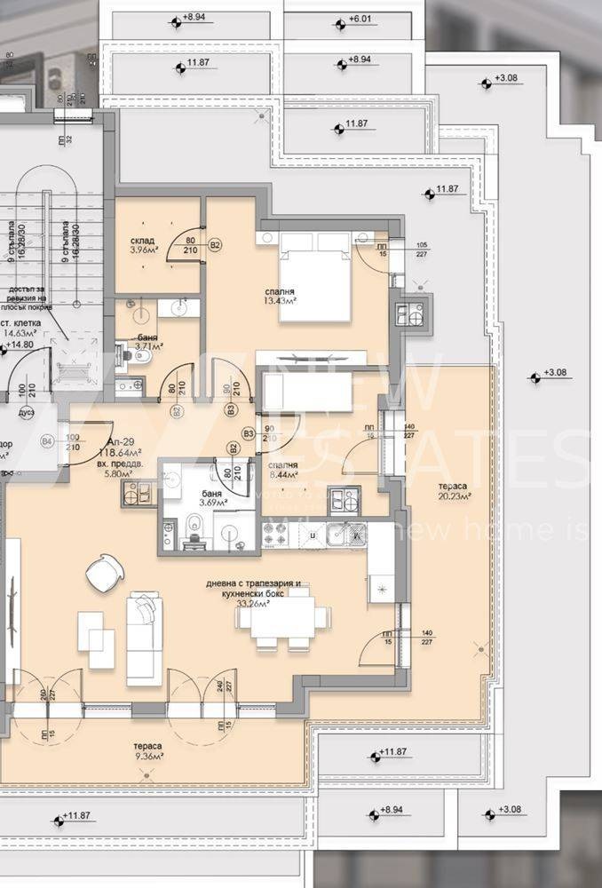 Satılık  2 yatak odası Sofia , Malinova dolina , 146 metrekare | 29706915 - görüntü [6]