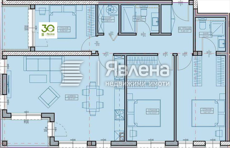Продава 4-СТАЕН, гр. Варна, Кайсиева градина, снимка 2 - Апартаменти - 53788930