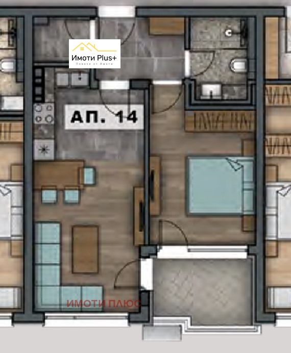 In vendita  1 camera da letto Sofia , Malinova dolina , 65 mq | 67028378 - Immagine [4]