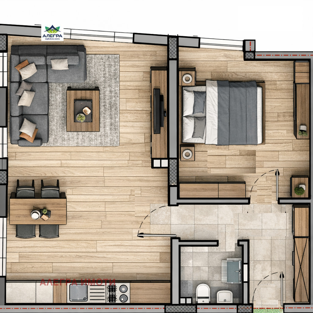 Продава 2-СТАЕН, гр. Пазарджик, Ставропол, снимка 5 - Апартаменти - 54448901