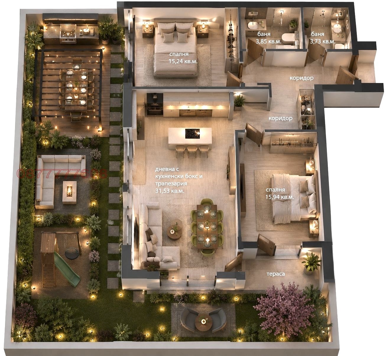 Продава 3-СТАЕН, гр. София, Бояна, снимка 15 - Апартаменти - 55289674