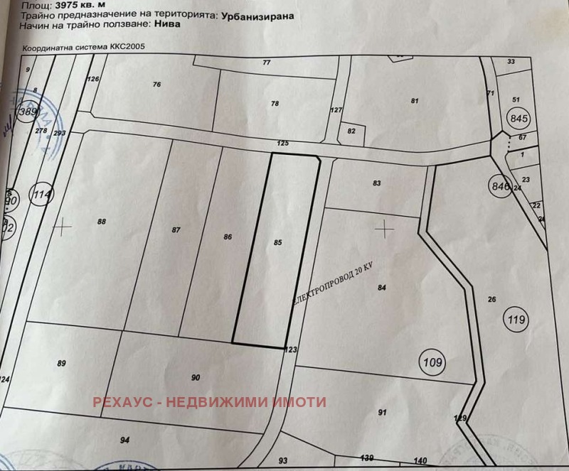 Продава ПАРЦЕЛ в област Варна, гр. Бяла - 3975 кв.м / 249 999 € » 488 955.54 лв., РЕХАУС - НЕДВИЖИМИ ИМОТИ