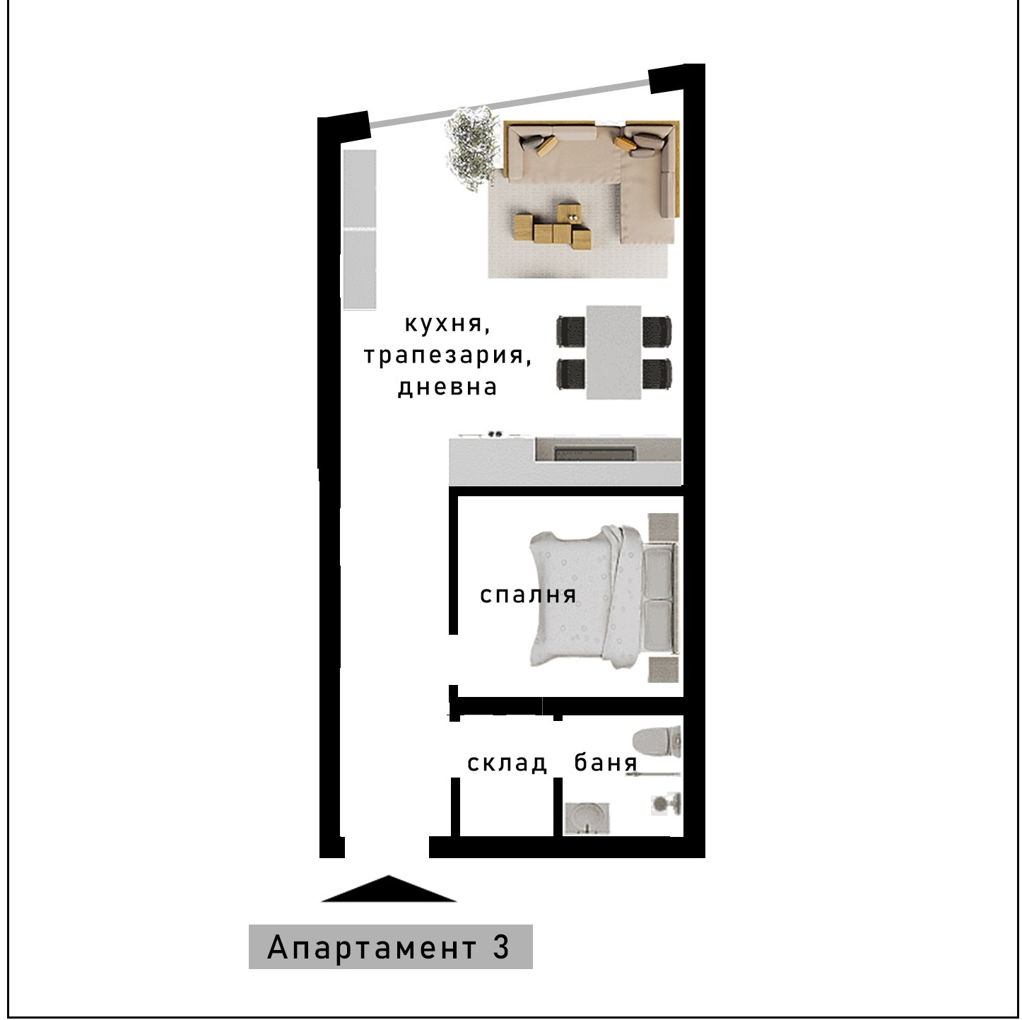 Продава 1-СТАЕН, гр. София, Драгалевци, снимка 3 - Апартаменти - 54076126