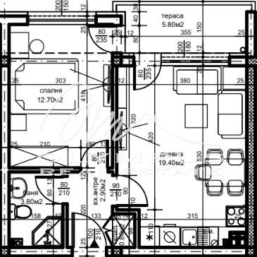 Продава  2-стаен град Пловдив , Беломорски , 59 кв.м | 51198340 - изображение [2]