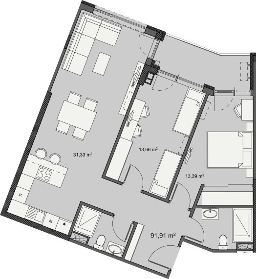 Продава 3-СТАЕН, гр. Бургас, Изгрев, снимка 2 - Апартаменти - 52332727