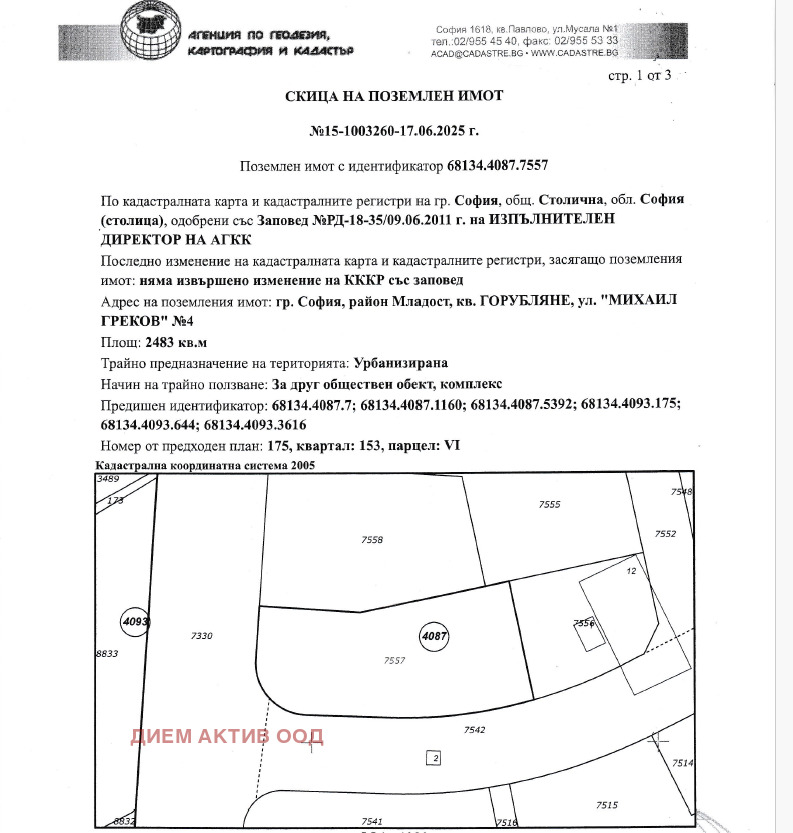 Продава  Парцел град София , Горубляне , 2483 кв.м | 67987571 - изображение [3]