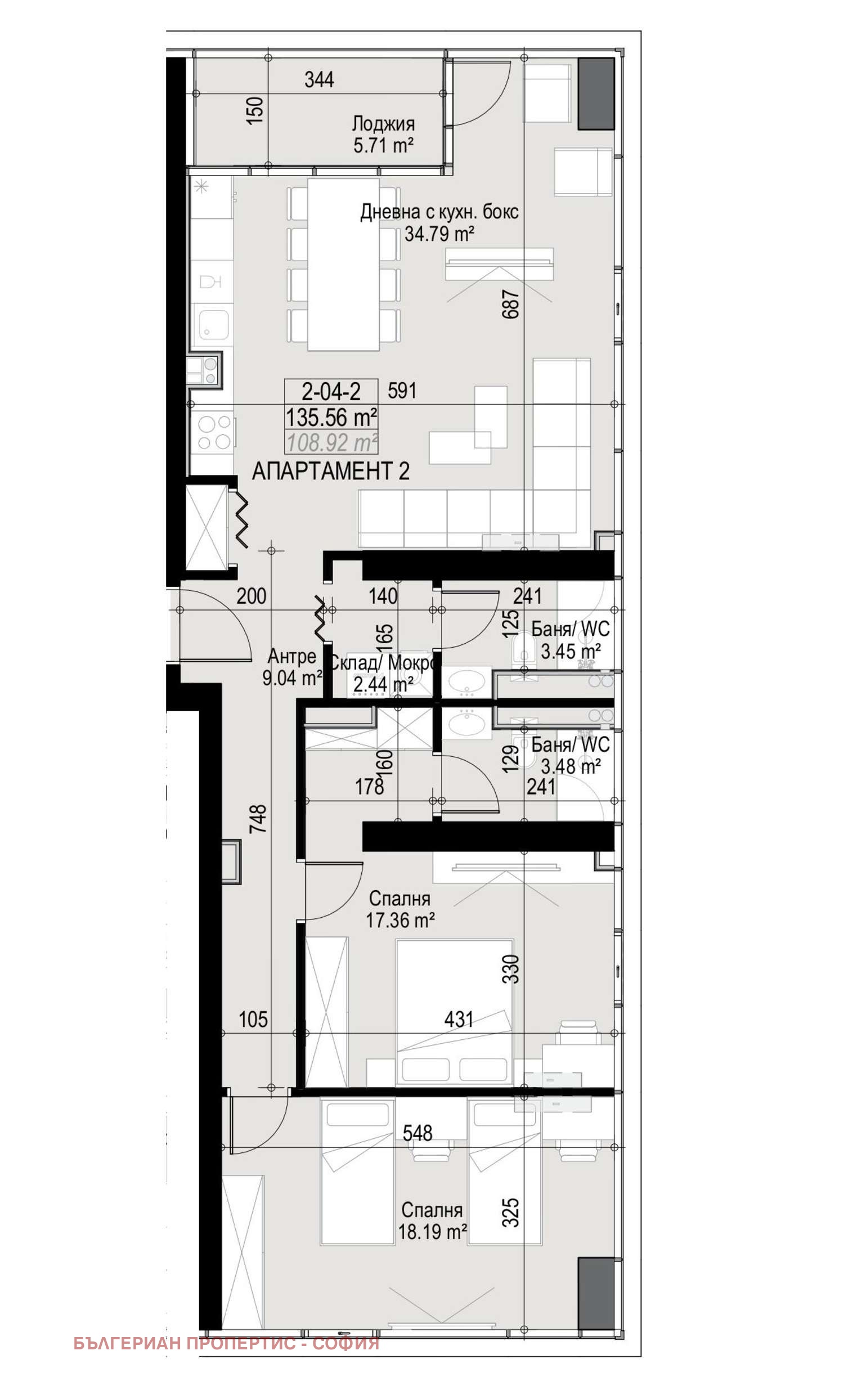 Продава 3-СТАЕН, гр. София, Манастирски ливади, снимка 4 - Апартаменти - 55307355