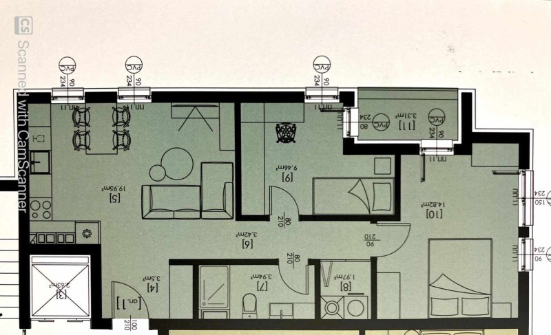 Продава 3-СТАЕН, гр. Хасково, Любен Каравелов, снимка 1 - Aпартаменти - 49473145