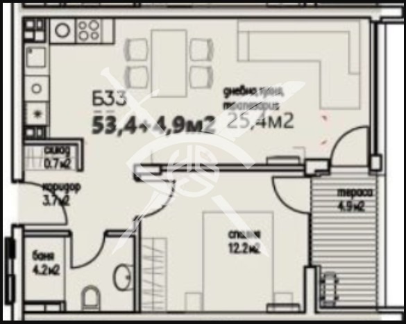 Продава 2-СТАЕН, гр. Бургас, Сарафово, снимка 1 - Aпартаменти - 48362525