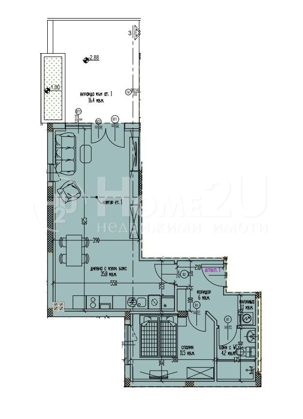 Zu verkaufen  1 Schlafzimmer Warna , Galata , 89 qm | 75823921 - Bild [3]
