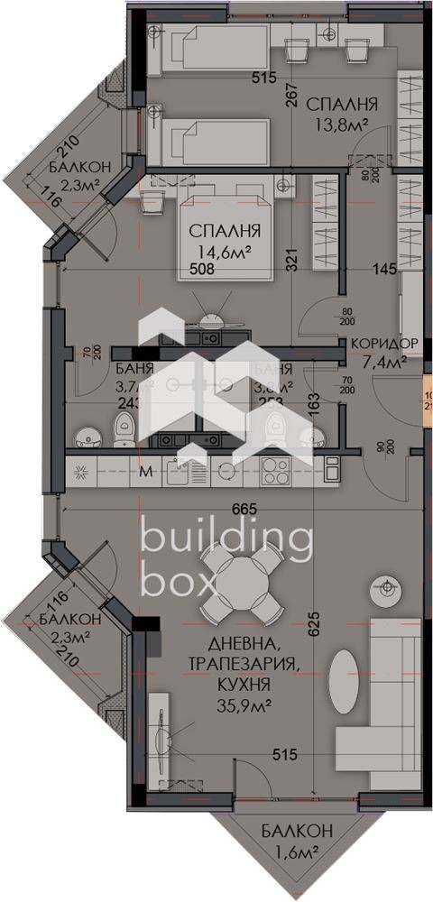 Продава 3-СТАЕН, гр. Варна, Виница, снимка 13 - Aпартаменти - 48125186