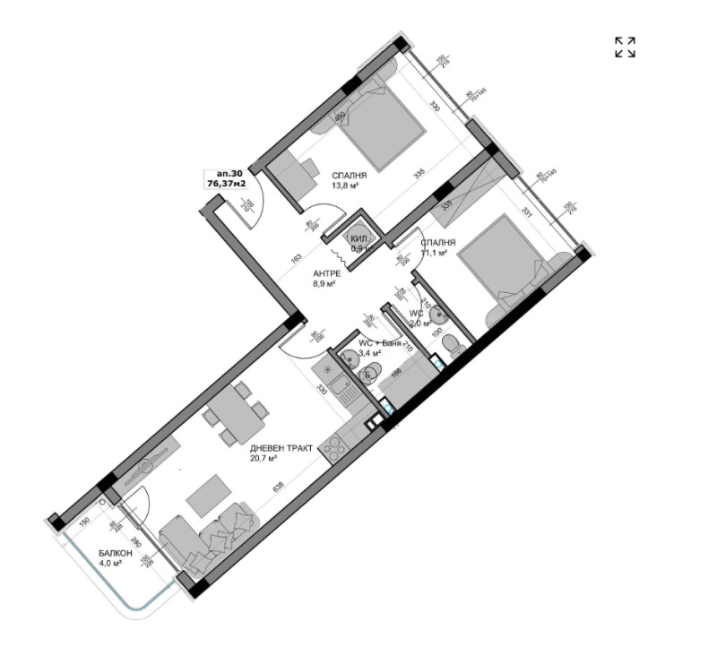 Продава 3-СТАЕН, гр. Варна, Владислав Варненчик 1, снимка 7 - Апартаменти - 52463969