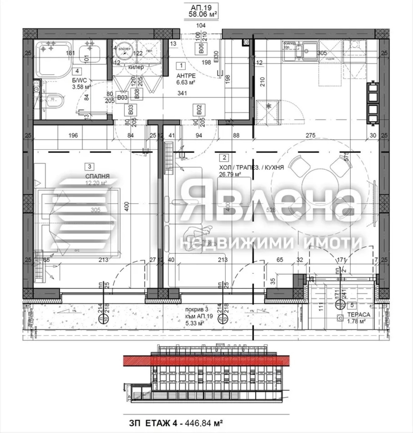 Продава 2-СТАЕН, гр. Варна, к.к. Св.Св. Константин и Елена, снимка 3 - Апартаменти - 56114256