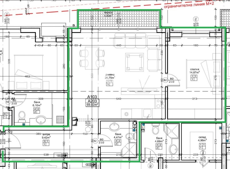 Продава  2-стаен град София , Малинова долина , 82 кв.м | 21917398 - изображение [2]