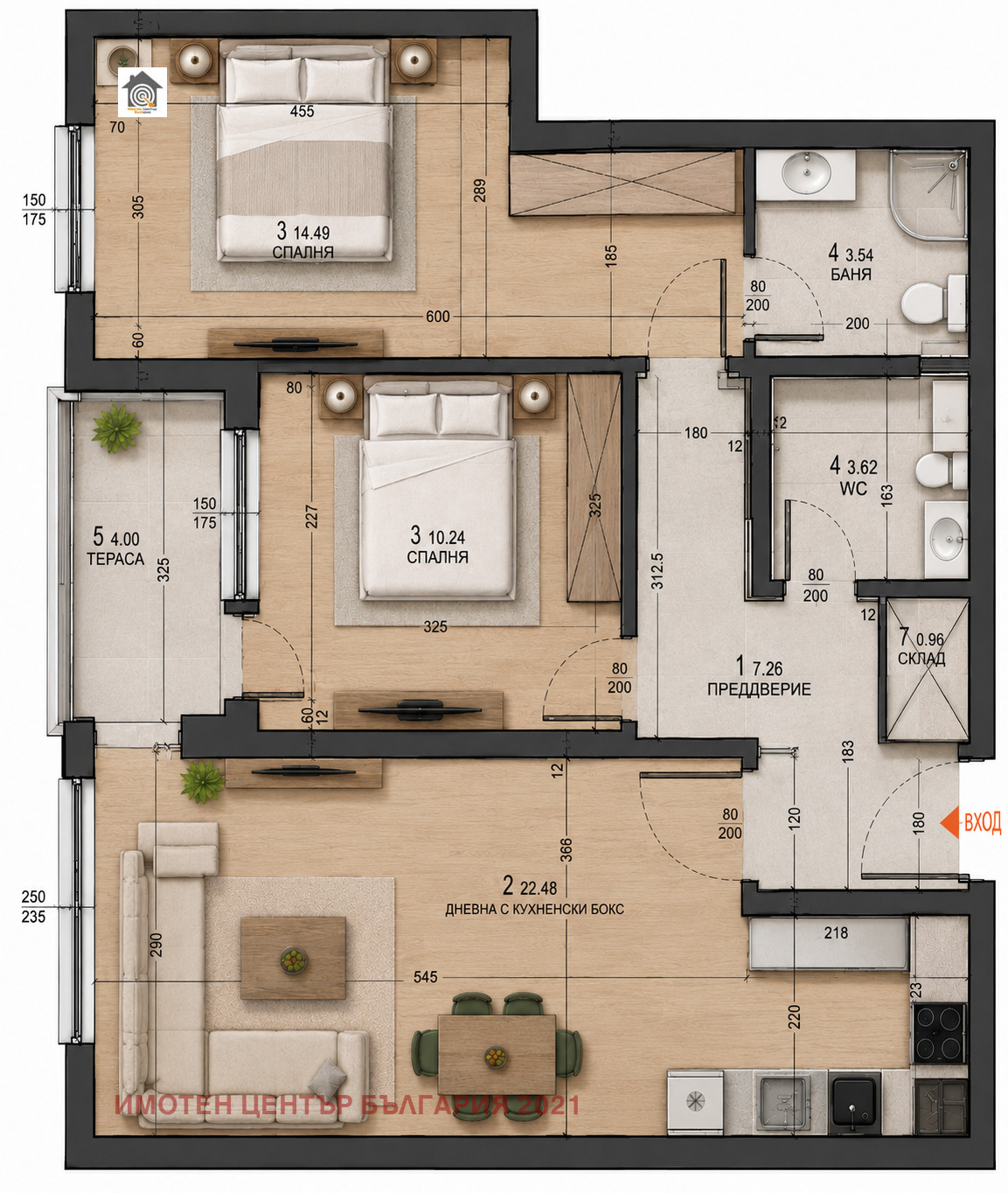 Продава 3-СТАЕН, гр. София, Малинова долина, снимка 2 - Апартаменти - 55570278