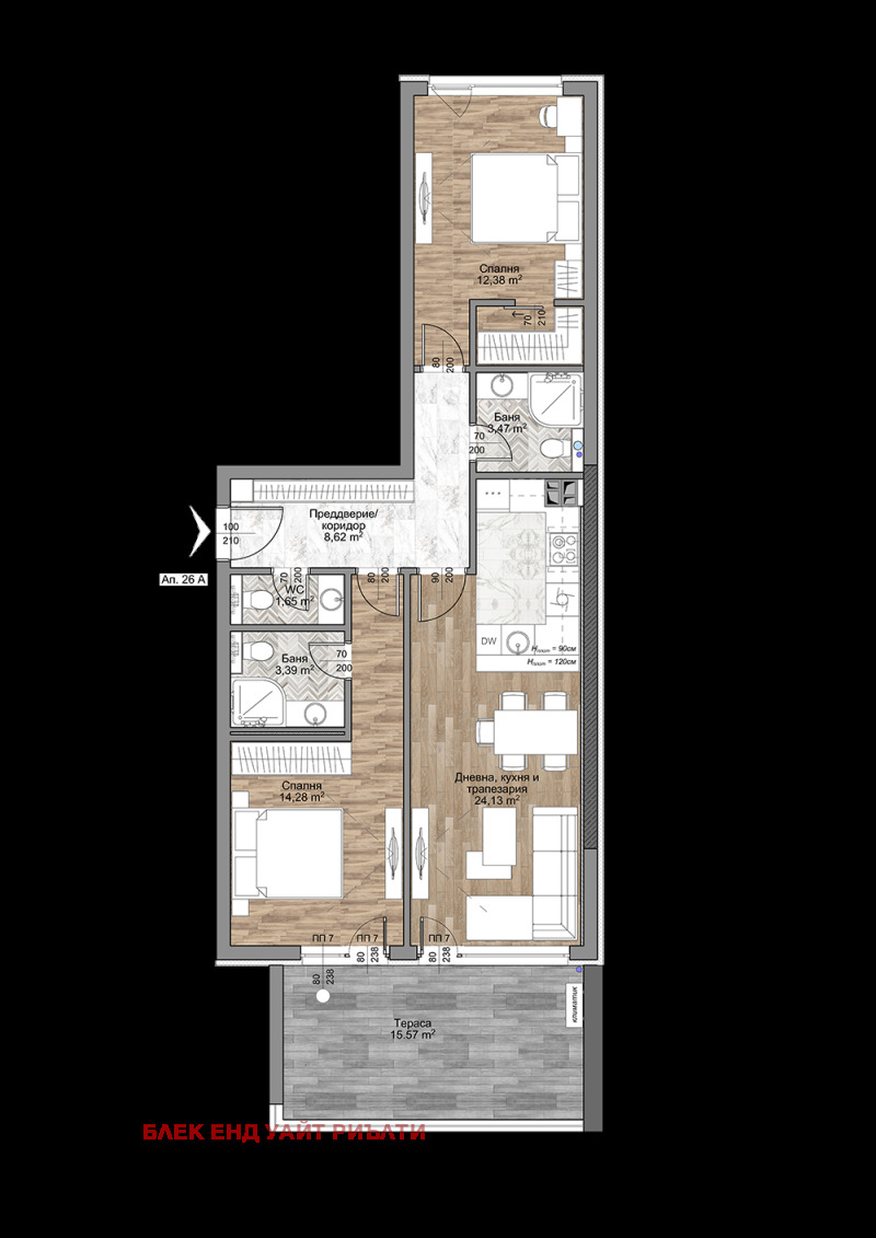 Продава 3-СТАЕН, гр. София, Младост 4, снимка 2 - Апартаменти - 52559016