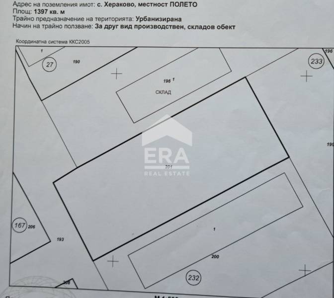 Продава ПАРЦЕЛ, с. Хераково, област София област, снимка 1 - Парцели - 47471053