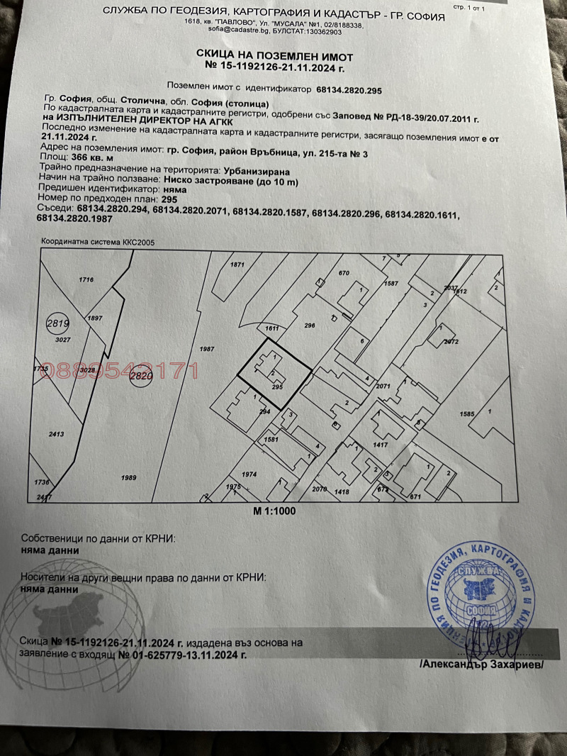 Продава ПАРЦЕЛ, гр. София, Връбница 1, снимка 2 - Парцели - 48130525