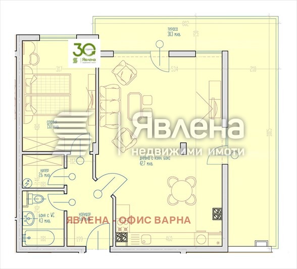 Продава 2-СТАЕН, гр. Варна, Виница, снимка 7 - Апартаменти - 56743684