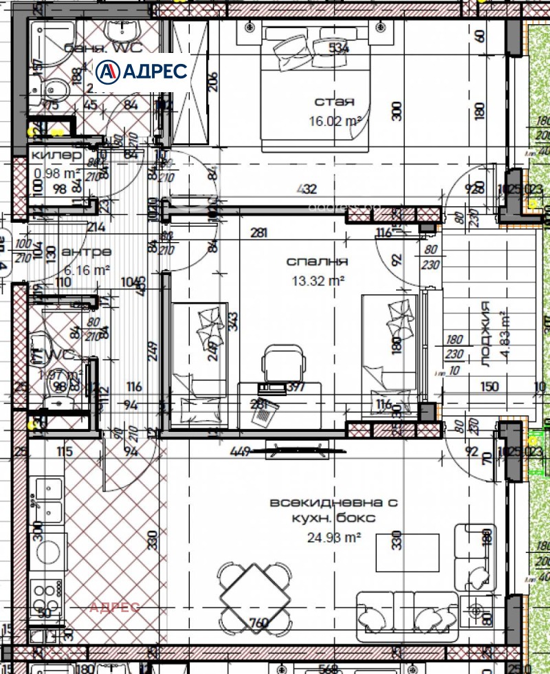 Na prodej  2 ložnice Varna , Mladost 1 , 102 m2 | 64637642