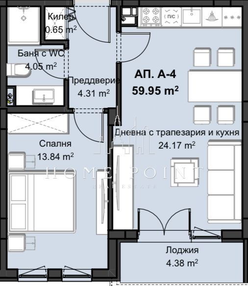 Продается  1 спальня Пловдив , Христо Смирненски , 72 кв.м | 70960392 - изображение [5]