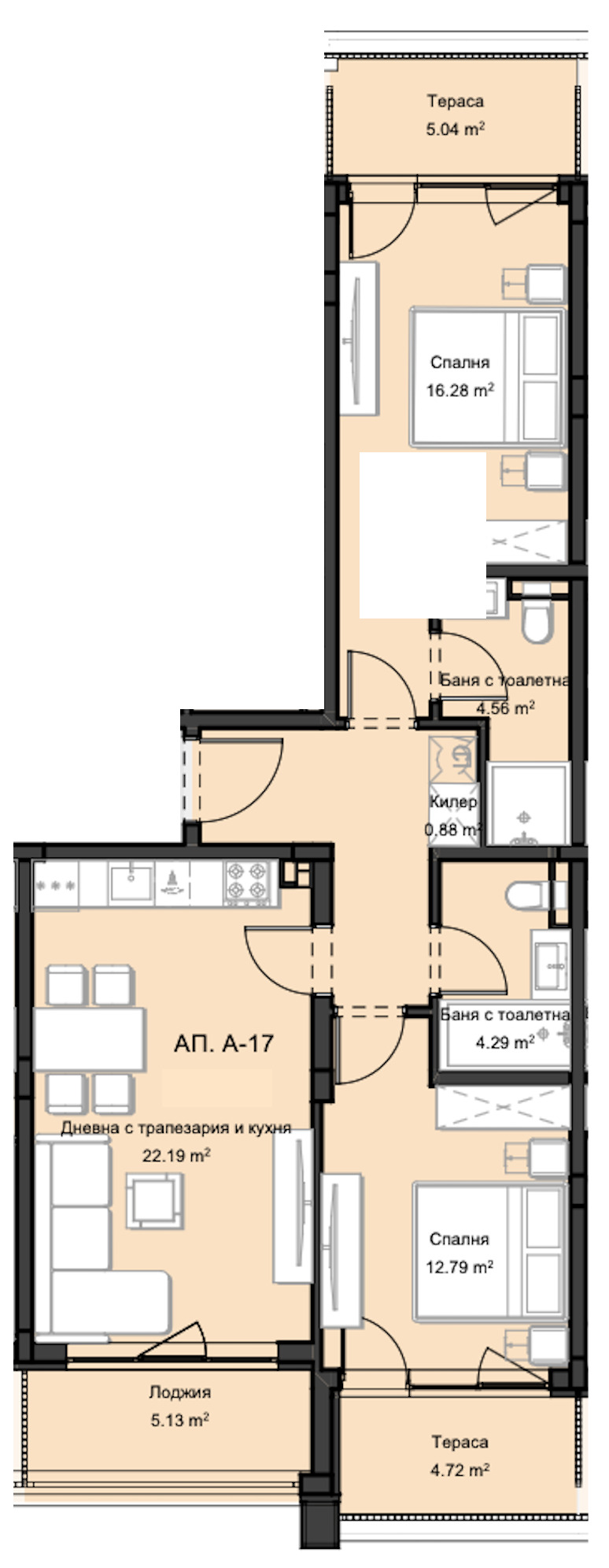 Продава 3-СТАЕН, гр. Пловдив, Остромила, снимка 2 - Апартаменти - 53811750