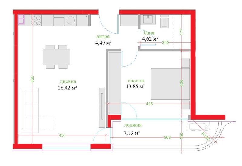 Продава 2-СТАЕН, гр. Варна, Трошево, снимка 2 - Aпартаменти - 49436734